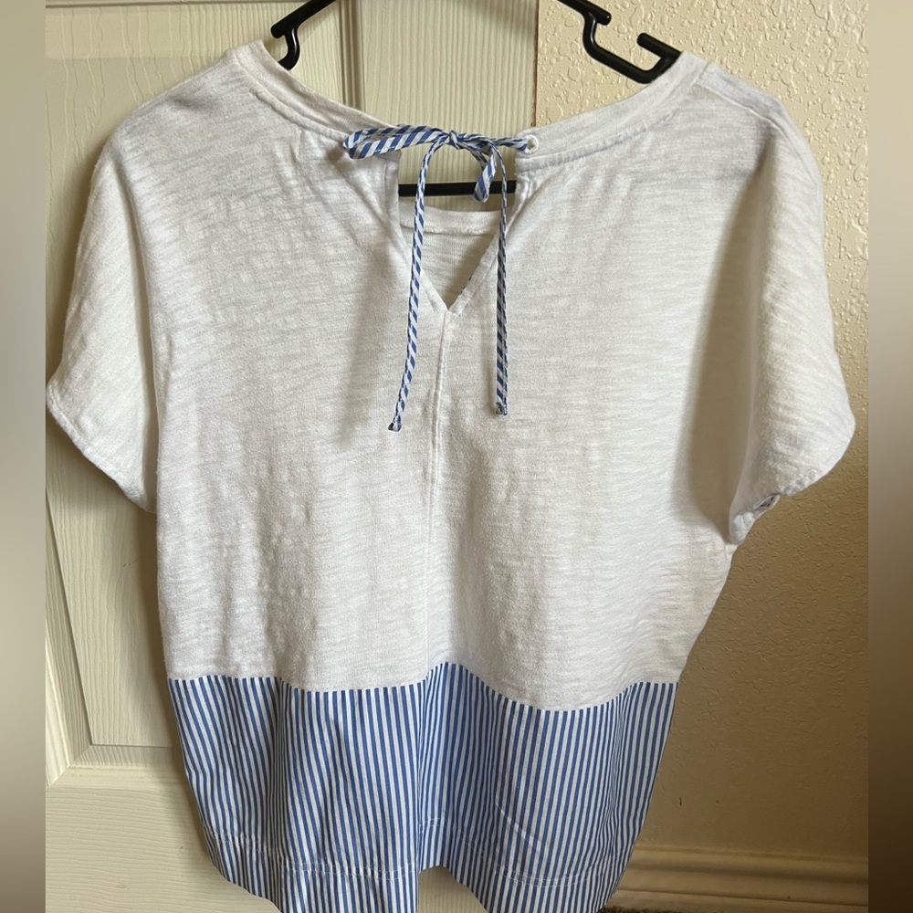 Vineyard vines navy stripe shirt sz med